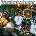 thumbnail image 5 of Dalrosia Pinecones Natural Christmas Pine Cones for Christmas Tree with Wired Pick Pine Cones Decorations Home Holiday Party DIY Craft Pinecones Rustic Pine Cones, 5 of 8