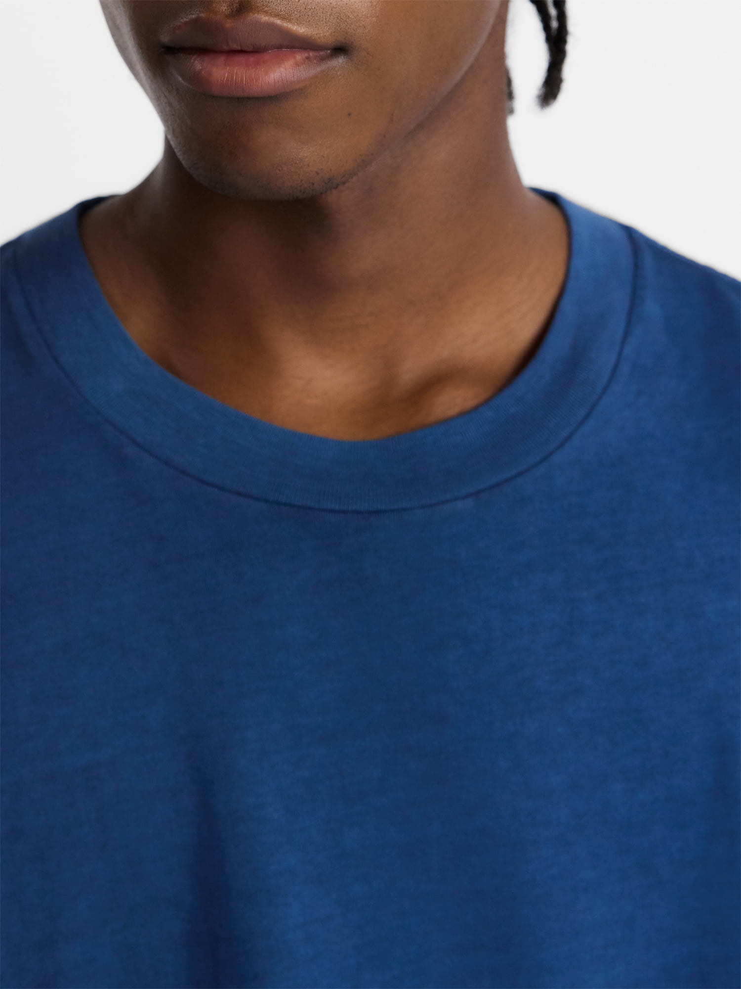No Boundaries Men's Oversized Boxy Tee with Short Sleeves, XS-4XLT
