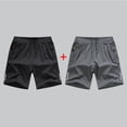 thumbnail image 2 of fatyb 1-2 Pack Boys Shorts Quick Dry Lightweight Athletic Shorts Kids Beach Shorts with Zipper Pockets, 2 of 4