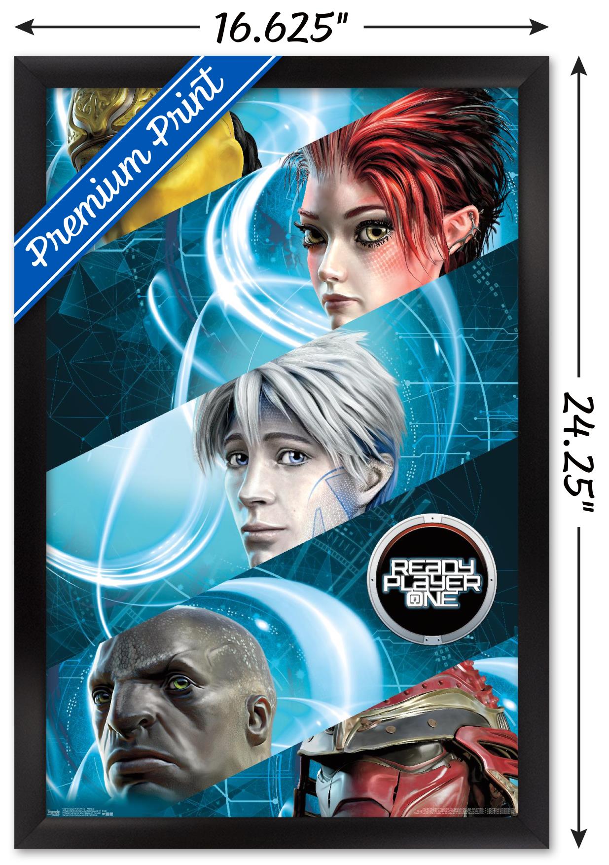 Ready Player One - Profiles Wall Poster, 14.725" x 22.375", Framed