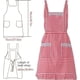thumbnail image 2 of Delantal de cocina para mujer, delantal clásico vintage para mujer, delantal de algodón a cuadros rojo y blanco, babero de chef de cocina de casa, delantales para mujeres y niñas con Po, 2 of 5