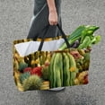 thumbnail image 7 of Cactus Large Capacity Reusable Beach Bag with Storage Bins and Shopping Basket - Foldable Oxford Cloth Tote for Beach, Pool, and Laundry, 7 of 7