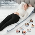 thumbnail image 4 of Wedge Pillow for Sleeping Orthopedic Bed Wedge Pillow Set, 9&12 Inch Adjustable Height Memory Foam Triangle Pillow Wedge for After Surgery, Acid Reflux, Gerd, Snoring, 4 of 4