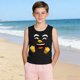 thumbnail image 5 of Niño Pequeño Niños Camisola 3-15 Años Niños sin Mangas Gradiente Impresión Tela Suave para la Fiesta de Boda en Casa, 5 of 8