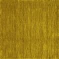 thumbnail image 1 of Ahgly Company Indoor Square Abstract Yellow Contemporary Area Rugs, 6' Square, 1 of 4