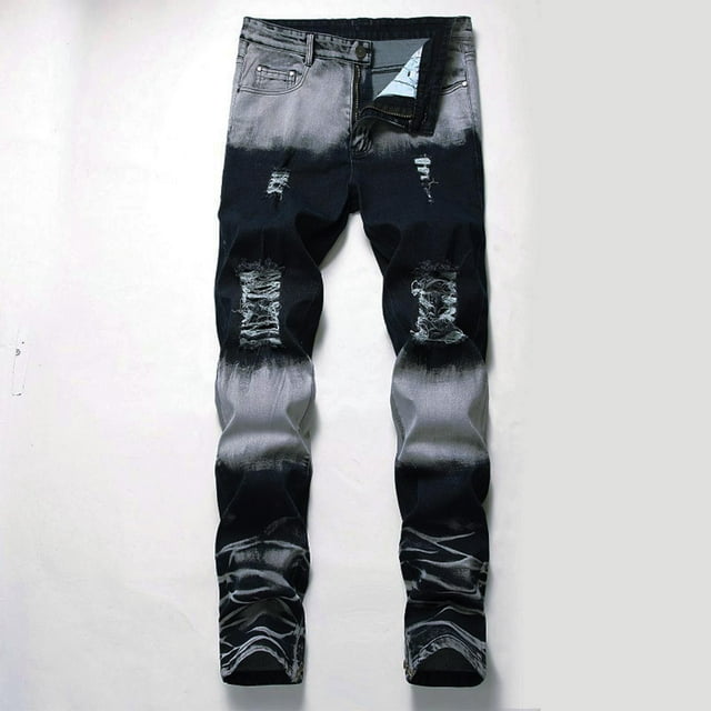 Pantalones vaqueros de longitud completa, pantalones de moda para hombre, bolsillos, botones, cremallera, pantalones vaqueros, pantalones de longitud completa, pantalones vaqueros para hombre.