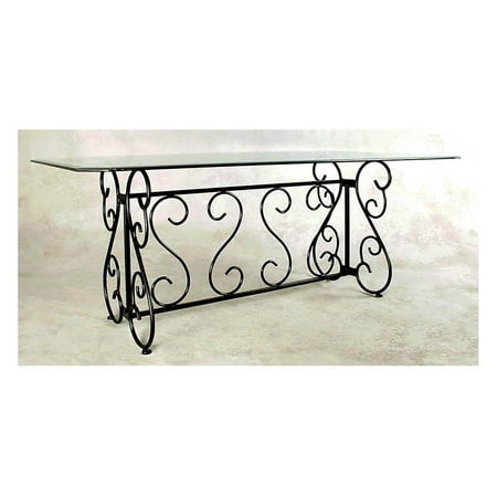 Wrought Iron Dining Table Base Compare Prices At Nextag Grace Collection Wrought Iron Table Base For Rectangle Gl