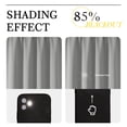 thumbnail image 3 of Chyhomenyc Silver Grey Blackout Curtains 78 Inches Long, Thermal Insulated Noise Reducing Solid Soft Privacy Rod Pocket Window Curtains for Living Room Bedroom, Each 40Wx78L Inch, 2 Panels, 3 of 8