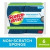 Scotch-Brite Non-Scratch Scrub Sponge, Cleaning Power for Everyday Jobs, 6 Scrub Sponges