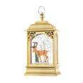 thumbnail image 3 of Sharprepublic Christmas Snow Globe Lighted Snow Globe Lantern Glitter Christmas Decoration Night Light for Indoor Room Gifts Elk, 3 of 8