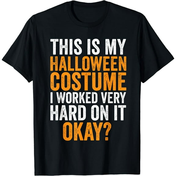 This Is My Halloween Costume Adult Youth Apparel Funny Retro T-Shirt