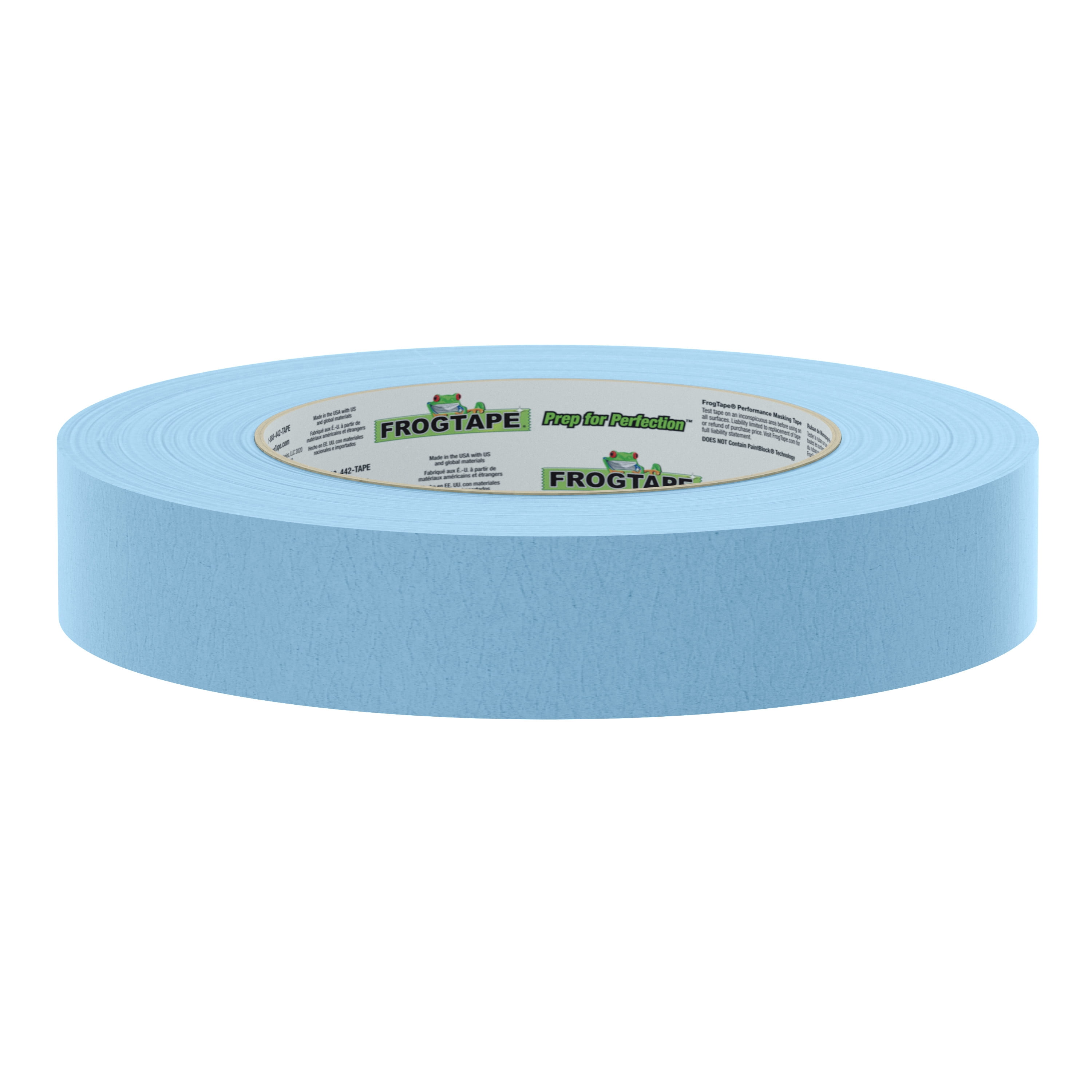 FrogTape 250 Performance Masking Tape - Light Blue, 6 Rolls, 0.94 in. x 60 yd.