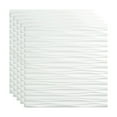 thumbnail image 1 of FASÄDE Dunes Horizontal Decorative Vinyl 2ft x 2ft Glue Up Ceiling Panel in Matte White (5 Pack), 1 of 5