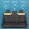 thumbnail image 6 of Motorbox Classic Edition Bench Seat Cover, Premium Faux Leather Back Seat Covers for Cars Trucks Vans SUV, Rear Car Seat Covers Back Seats Only, Automotive Interior Cover - Beige, 6 of 6