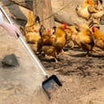 thumbnail image 6 of INSMART Chicken Poop Scooper, 3 in 1 Adjustable Metal Long Handle Litter Scooper with Shovel, Rake, Slotted Shovel, Chicken Coop Cleaning Tools Scooper for Sifting Chicken Sand and Wood Shavings, 6 of 11