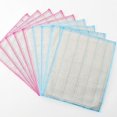 thumbnail image 5 of Paño de limpieza de fibra natural, paños de limpieza de microfibra, 30 u. (12" x 12" cada uno), 8 capas de paños súper absorbentes de alta densidad, reutilizables, 5 of 5