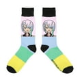 thumbnail image 5 of Cyberpunk Edgerunners Main Characters Adult 5-Pair Casual Crew Socks, 5 of 6