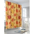 thumbnail image 3 of Fsddascl Fall Leaves Shower Curtain Set - Standard 72" x 72" Washable Bathtub Curtain with 12 Hooks, Orange Yellow Maple Pumpkin Country Farm Waterproof Fabric Stall Shower Curtains for Bathroom, 3 of 6
