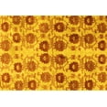 thumbnail image 1 of Ahgly Company Machine Washable Indoor Rectangle Abstract Yellow Modern Area Rugs, 2' x 3', 1 of 4