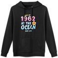 thumbnail image 1 of Sudadera con capucha estilo retro de 1962 con estampado de Surf City, mezcla de algodón suave, manga larga informal para hombre y mujer, 1 of 5