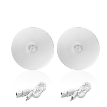 

Kironypik Pack of 2 Night Lights Body Induction Sensor USB Bedroom Wardrobe LED Lamps Eye Protection Stair Automatic Lighting No.03