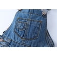 thumbnail image 6 of KIDSCOOL SPACE Little Girl Boy Denim Overalls,Toddler Little Kids Workwear Pants,Light Blue,6-7 Years, 6 of 9