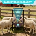 thumbnail image 6 of 2 in 1 Pasture Hay Feeder 70 Gallon, Heavy Duty Metal Livestock Feeder Rack with 25 Gallon Feed Pan, Goat Feeder, 2-in-1 Livestock Feeder for Rural Farms, Ranch Pastures, Animal Yards, 6 of 8