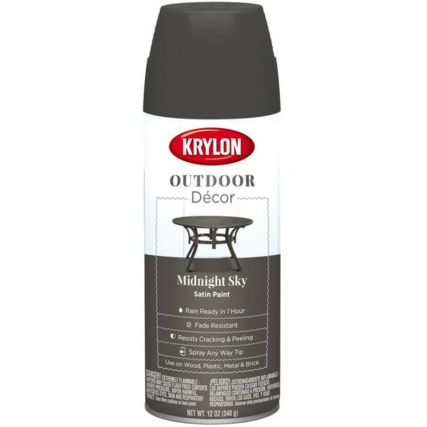 Krylon Outdoor Decor Paint Satin 12oz Midnight Sky