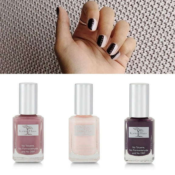 karma Organic beautiful Combination of Natural Nail Polish-Non-Toxic Nail Art, Vegan and Cruelty-Free Nail Paint