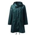 thumbnail image 3 of APEXFWDT Packable Rain Jacket Women Waterproof Lightweight Raincoat with Hood for Hiking Outdoor Travel Windbreaker, 3 of 5