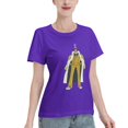 thumbnail image 2 of Women's Basic Short Sleeve T-Shirt One Piece Yellow Ape, 2 of 6