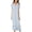 B-light Blue, variant on Women's Cotton Victorian Nightgown Short Sleeve Pj Soft Pajama Dress Long Sleepwear Off Shoulder Sleep Shirt Frilly