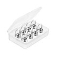 thumbnail image 3 of MERIGLARE 8 Pcs Médiators de Guitare Médiators en Métal Médiators Ajustables pour Pouce Ensemble de Médiators pour Pouce Argent, 3 of 9