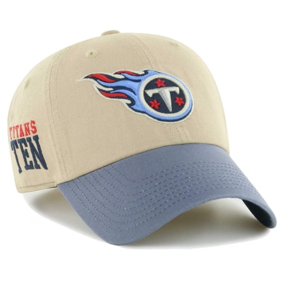 '47 Brand Tennesse Titans Khaki Ashford Clean Up Strapback