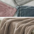 thumbnail image 6 of Flannel Blanket, Polyester Fiber Throw, Solid Color Lightweight Travel Blanket for Bed Sofa Car, Machine Washable Soft Warm Cozy Throw Blanket, 6 of 6