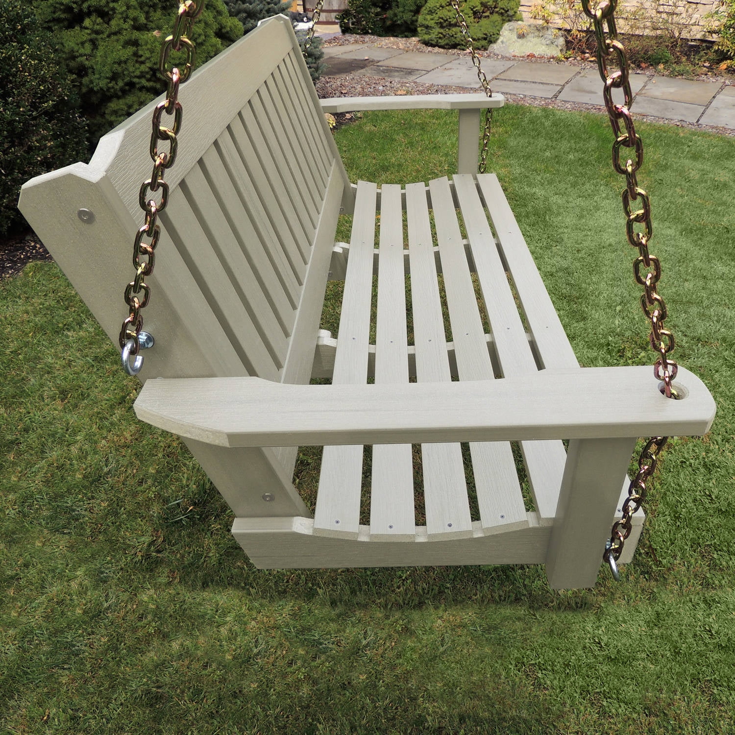 highwoodÂ® Eco-Friendly Recycled Plastic Lehigh Porch Swing, 5'