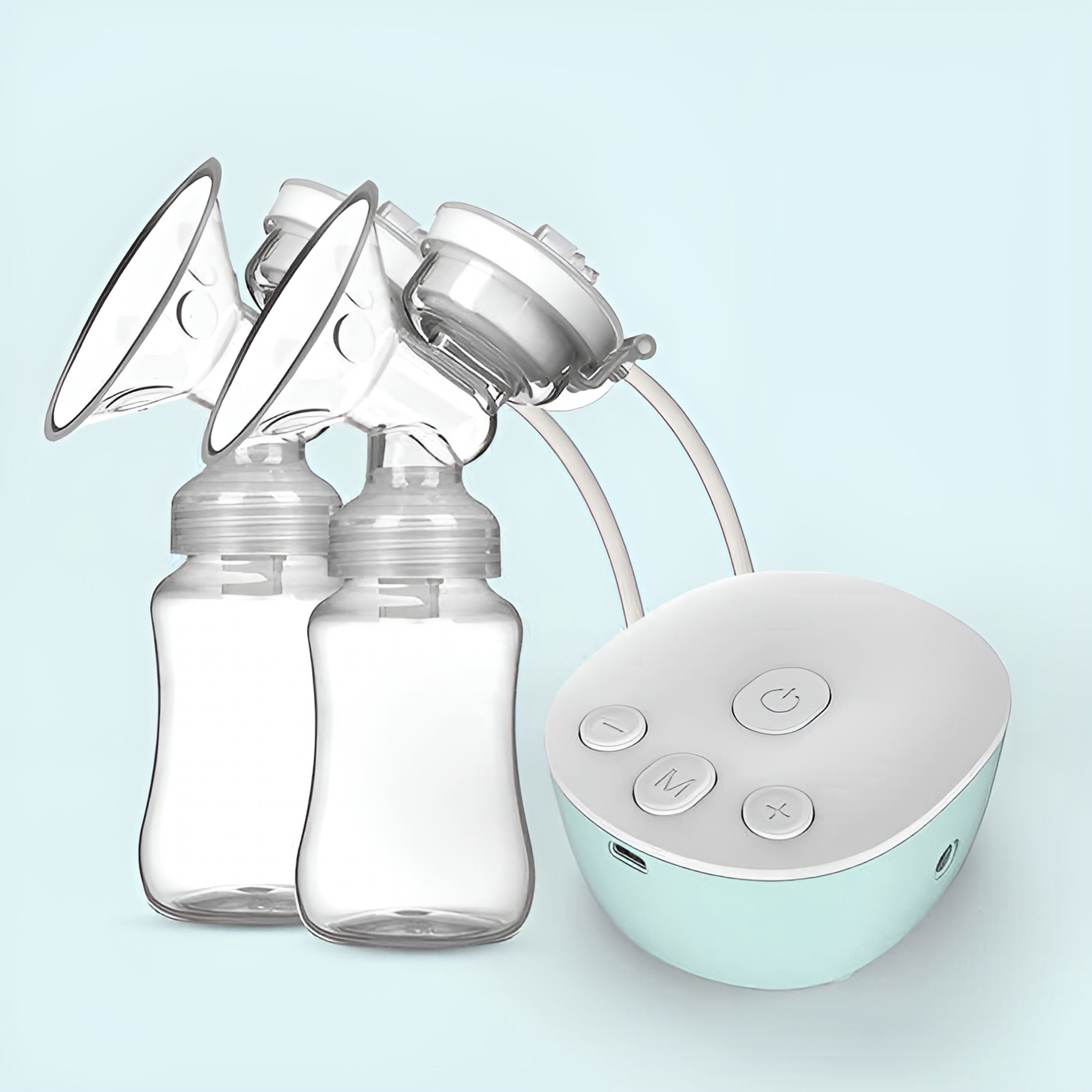 XIRQI 2026 New Double Electric Wearable Breast Pump Portable Wireless Breast Pump Lcd Display Low Noise Painless for Newborns,Infants,Travel,Home,Office