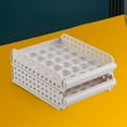 thumbnail image 5 of Large Capacity Refrigerator Egg Storage Box | Holds Up to 60 Eggs | Drawer Style Egg Organizer Tray | Space Saving Kitchen Organization | White Plastic Egg Carton, 5 of 5