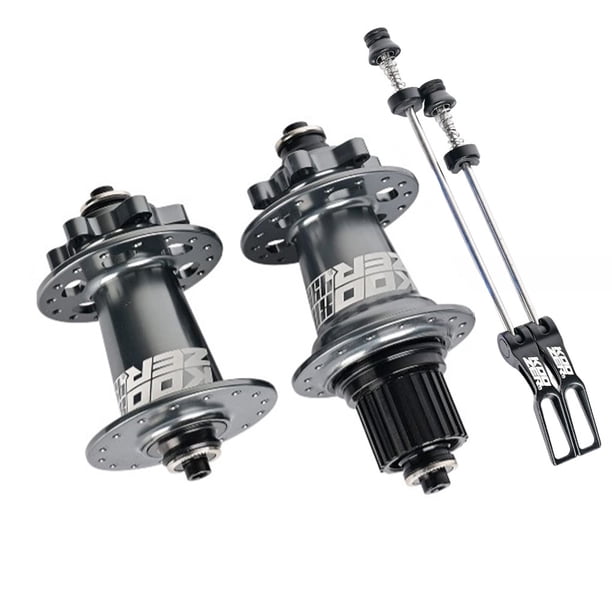 Advancent 1 Juego de cubo de bicicleta de montaña portátil 12 velocidades reemplazo 32 agujeros profesional elegante montar bicicletas cubos Ciclismo Gris