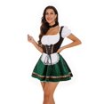 thumbnail image 2 of Vestido tirolés Costume Khanda Oktoberfest para mujer, color verde, talla M, 2 of 6