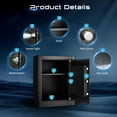 thumbnail image 4 of ‌SRWTRCHRY 2.0 cu.ft. Safe with Newer External Power Keypad and Alarm System，Fire and Water Resistant Safe for Family and Property Safety, 4 of 15