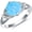 5, variant on Soulmeet 925 Sterling Silver Cushion-Cut Opal Ring with Zircon Blue Opal Statement-rings Jewelry Gifts for Women Her(Ring Size 5-9)