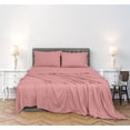 thumbnail image 3 of ROYALE LINENS 300 Thread Count 100% Long Staple Combed Cotton Sheet Set - 4 Piece King Bed Sheets - 1 Fitted, 1 Flat & 2 Pillow Cases - Soft Cool & Crisp Sheet Set (King, Pink), 3 of 10