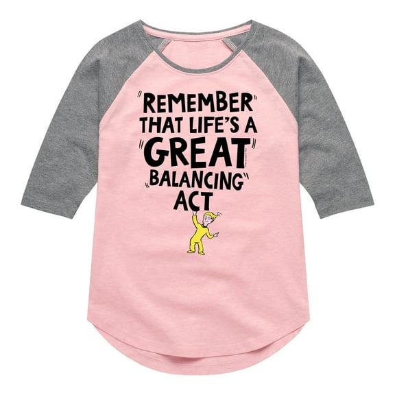 Dr. Seuss - Life Great Balancing Act - Toddler And Youth Raglan Graphic T-Shirt