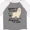 thumbnail image 4 of Inktastic Grammy's You Say Alpaca My Bags Boys or Girls Long Sleeve Baby Bodysuit, 4 of 5