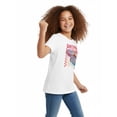 thumbnail image 4 of Wonder Nation Girls Nascar Pop Graphic T-Shirt with Short Sleeves, Sizes 4-18, 4 of 7