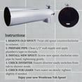 thumbnail image 5 of Westbrass E507D-1F-50 7" Reach Wall Mount Tub Spout with Diverter, Powder Coat White, 5 of 11