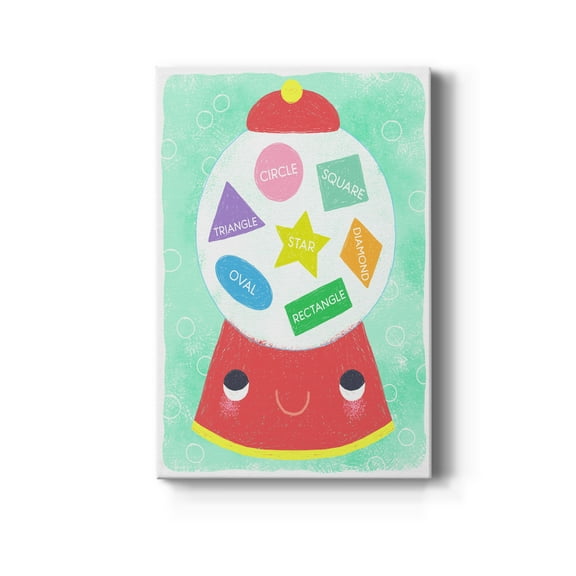 Gumball Shapes Premium Gallery Wrapped Canvas - Ready to Hang - 8 x 12