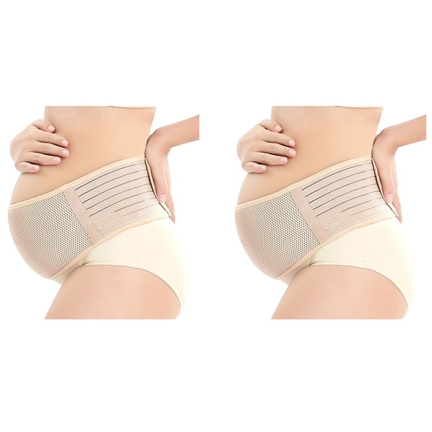 2X Maternidad Cinturón de Apoyo Embarazo Transpirable Banda para El Vientre Carpeta Abdominal Abdominal L