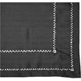 thumbnail image 7 of Violet Linen Hem Stitch Border Pattern, Polyester, Water repellent, Spill Proof, Wrinkle Free Anti-Shrink Soft Fabric, Black, 68 Inch by 108 Inch, Seats 8 to 10 people, Tablecloths, 7 of 7